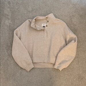 American Eagle Outfitters Light Beige Cowl Neck Sweater